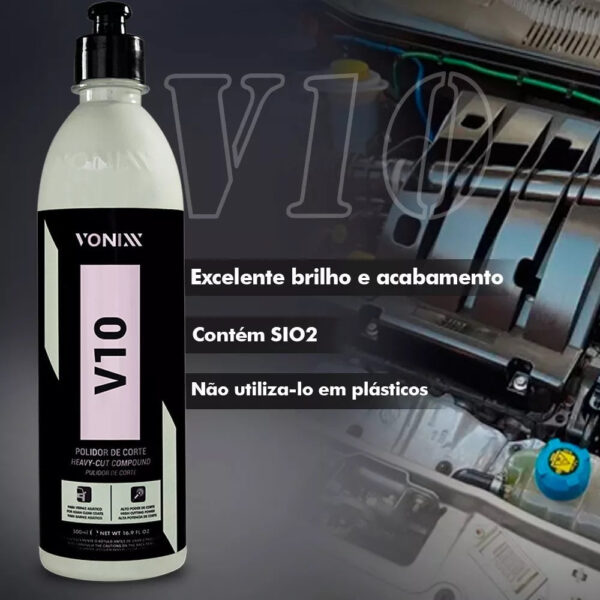 Politriz Orbital 5 Pol Vonixx Voxxer + Boinas e Kit de Produtos para Polimento - Image 6